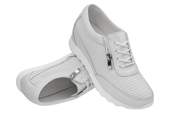 Półbuty Sneakersy ARTIKER 48C1598 Białe na koturnie