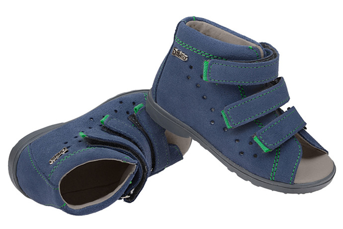Sandałki Profilaktyczne Ortopedyczne Buty DAWID 1041 Niebieski GJ